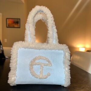 Mini Ugg Telfar bag in Blue